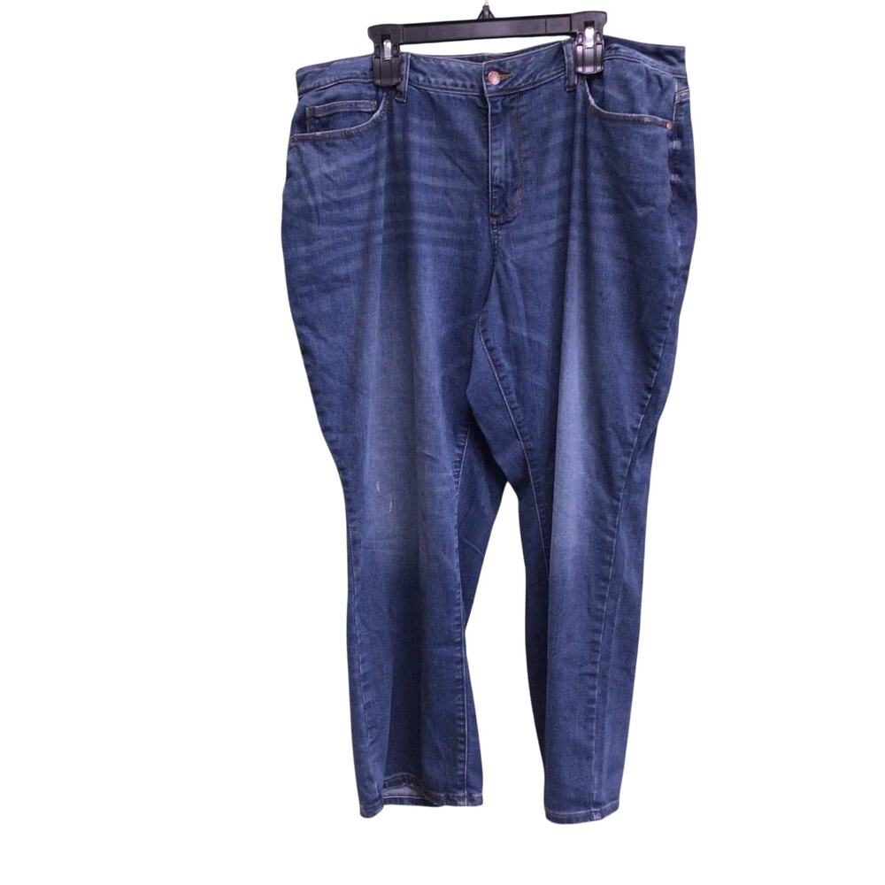 Judy Blue Womens Mid Rise Straight Fit Medium Wash Jeans Size 18W Regular